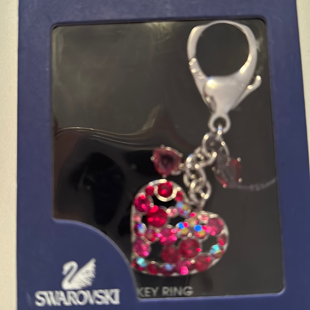 Swarovski Heart Keychain in Original Box. Never used!